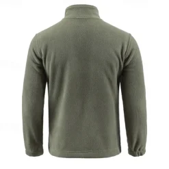 Men's Hiking Fleece Jacket Winter Outdoor Warm Soft Comfortable Warm Tactical Jacket Sport Fleece Hooded Jacket Winter Adventure Jacket Full Zip Climbing Camping / Hiking / Caving Traveling Black