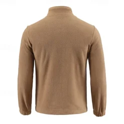 Men's Hiking Fleece Jacket Winter Outdoor Warm Soft Comfortable Warm Tactical Jacket Sport Fleece Hooded Jacket Winter Adventure Jacket Full Zip Climbing Camping / Hiking / Caving Traveling Black