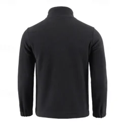 Men's Hiking Fleece Jacket Winter Outdoor Warm Soft Comfortable Warm Tactical Jacket Sport Fleece Hooded Jacket Winter Adventure Jacket Full Zip Climbing Camping / Hiking / Caving Traveling Black