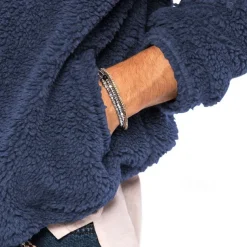 Men's Hiking Fleece Jacket Fleece Winter Outdoor Waterproof Warm Soft Comfortable Fleece Jackets Full Zip Camping / Hiking / Caving Traveling Winter Sports Dark Grey Black Dark Navy Khaki