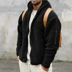 Men's Hiking Fleece Jacket Fleece Winter Outdoor Waterproof Warm Soft Comfortable Fleece Jackets Full Zip Camping / Hiking / Caving Traveling Winter Sports Dark Grey Black Dark Navy Khaki