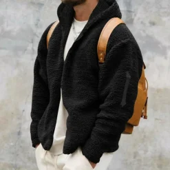 Men's Hiking Fleece Jacket Fleece Winter Outdoor Waterproof Warm Soft Comfortable Fleece Jackets Full Zip Camping / Hiking / Caving Traveling Winter Sports Dark Grey Black Dark Navy Khaki