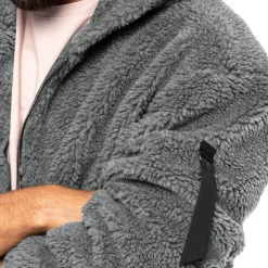 Men's Hiking Fleece Jacket Fleece Winter Outdoor Waterproof Warm Soft Comfortable Fleece Jackets Full Zip Camping / Hiking / Caving Traveling Winter Sports Dark Grey Black Dark Navy Khaki