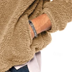 Men's Hiking Fleece Jacket Fleece Winter Outdoor Waterproof Warm Soft Comfortable Fleece Jackets Full Zip Camping / Hiking / Caving Traveling Winter Sports Dark Grey Black Dark Navy Khaki