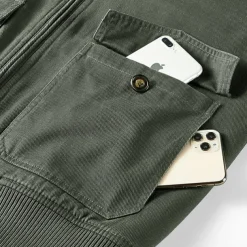 Men's Hiking Jacket Fleece Jacket Cotton Winter Outdoor Thermal Warm Fleece Lining Windproof Water Resistant Windbreaker Jacket Traveling Black Green Khaki