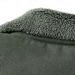 Men's Hiking Jacket Fleece Jacket Cotton Winter Outdoor Thermal Warm Fleece Lining Windproof Water Resistant Windbreaker Jacket Traveling Black Green Khaki