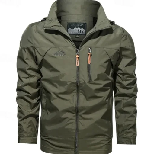 Men's Hiking Jacket Outdoor Windproof Lightweight Jacket Windbreaker Jacket Traveling Black Yellow Army Green Red Khaki