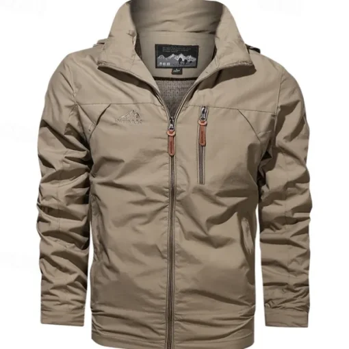 Men's Hiking Jacket Outdoor Windproof Lightweight Jacket Windbreaker Jacket Traveling Black Yellow Army Green Red Khaki