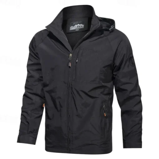Men's Hiking Jacket Outdoor Windproof Lightweight Jacket Windbreaker Jacket Traveling Black Army Green Khaki Dark Blue