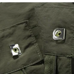 Men's Hiking Pants Trousers Convertible Pants / Zip Off Pants Solid Color Summer Outdoor Comfort Quick Dry Breathable Wear Resistance Bottoms Army Green Grey Khaki Black Hunting Fishing Climbing S M