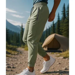 Men's Hiking Pants Trousers tracksuit bottoms Outdoor Regular Fit Waterproof Windproof Breathable Quick Dry Pants / Trousers Elastic Waist Black Dark Green Camping / Hiking Golf Running XS S M L XL