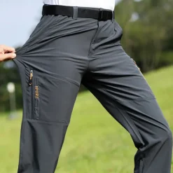 Men's Hiking Pants Trousers Outdoor Regular Fit Breathable Quick Dry Soft Sweat wicking Bottoms Dark Grey Black Camping / Hiking Hunting Fishing S M L XL XXL