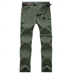 Men's Hiking Pants Trousers Summer Outdoor Loose Breathable Quick Dry Soft Sweat wicking Bottoms Dark Khaki Black Camping / Hiking Fishing Climbing L XL XXL XXXL 4XL