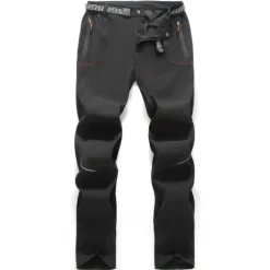 Men's Hiking Pants Trousers Summer Outdoor Windproof Breathable Water Resistant Quick Dry Bottoms Zipper Pocket Elastic Waist Black Army Green Hunting Fishing Climbing S M L XL XXL / Lightweight