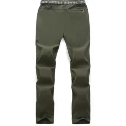 Men's Hiking Pants Trousers Summer Outdoor Windproof Breathable Water Resistant Quick Dry Bottoms Zipper Pocket Elastic Waist Black Army Green Hunting Fishing Climbing S M L XL XXL / Lightweight