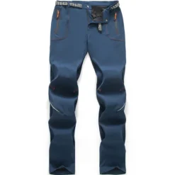 Men's Hiking Pants Trousers Summer Outdoor Windproof Breathable Water Resistant Quick Dry Bottoms Zipper Pocket Elastic Waist Black Army Green Hunting Fishing Climbing S M L XL XXL / Lightweight