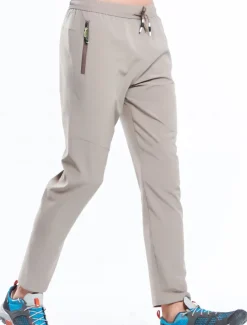 Men's Hiking Pants Trousers Summer Outdoor Comfort Multi-Pockets Quick Dry Lightweight Spandex Elastane Elastic Waistband Drawstring Zipper Pocket Pants / Trousers Bottoms Army Green Grey Khaki Black
