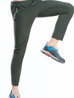 Men's Hiking Pants Trousers Summer Outdoor Comfort Multi-Pockets Quick Dry Lightweight Spandex Elastane Elastic Waistband Drawstring Zipper Pocket Pants / Trousers Bottoms Army Green Grey Khaki Black