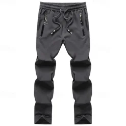 Men's Hiking Pants Trousers Solid Color Summer Outdoor Comfort Multi-Pockets Quick Dry Zipper Pocket Pants / Trousers Army Green Grey Black Dark Blue Hunting Fishing Climbing M L XL XXL XXXL