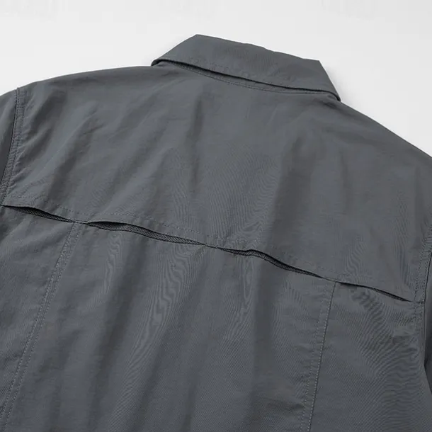 Men's Hiking Shirt Fishing Shirt Outdoor Long Sleeve UPF50+ UV Protection Breathable Quick Dry Sweat wicking Top Summer Spring Outdoor Fishing Daily Wear Black Army Green Khaki