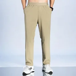 Men's Hiking Shorts Summer Outdoor Breathable Quick Dry Zipper Pocket Lightweight Capri Pants Bottoms Drawstring Elastic Waist Army green seven Khaki Seven Fishing Climbing Beach M L XL 2XL 3XL