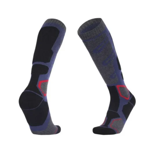 Men's Hiking Socks Ski Socks Sports Socks Sports Socks Thermal Warm Windproof Breathable Soft Winter Outdoor Dark blue gray Color blue gray green grey for Hunting Ski / Snowboard Fishing