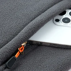 Men's Hiking Vest Hiking Fleece Vest Sleeveless Top Outdoor Thermal Warm Fleece Lining Winter Zipper Pocket Polyester Black Army Green Royal Blue Camping / Hiking / Caving Traveling