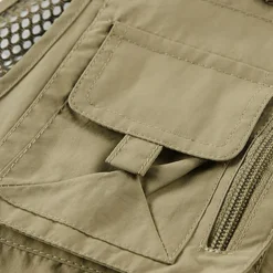 Men's Hiking Vest Hiking Fleece Vest Sleeveless Vest Outdoor Breathable Comfortable Pocket Polyester Black White Army Green Hunting Fishing Climbing