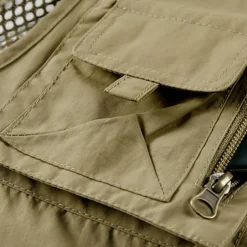 Men's Hiking Vest Hiking Fleece Vest Sleeveless Vest Outdoor Breathable Comfortable Pocket Polyester Black White Army Green Hunting Fishing Climbing