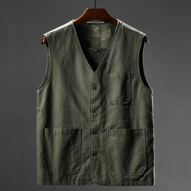 Men's Hiking Vest Top Outdoor Breathable Quick Dry Lightweight Multi Pockets Summer ArmyGreen Black khaki Hunting Camping / Hiking / Caving