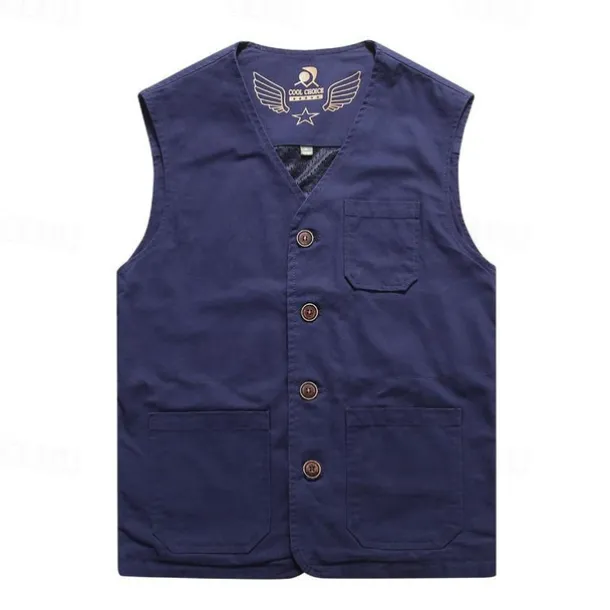 Men's Hiking Vest Top Outdoor Breathable Quick Dry Lightweight Multi Pockets Summer ArmyGreen Black khaki Hunting Camping / Hiking / Caving