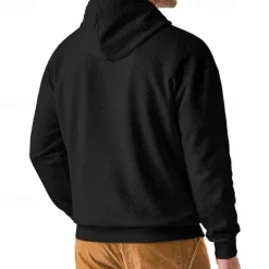 Men's Hoodie Apricot Black Hooded Plain Jacquard Pocket Sports & Outdoor Daily Holiday Polyester Streetwear Basic Casual Summer Spring Clothing Apparel Hoodies Sweatshirts