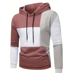 Men's Hoodie Black Pink Army Green Blue Hooded Color Block Pocket Sports & Outdoor Daily Holiday Streetwear Cool Casual Spring & Fall Clothing Apparel Hoodies Sweatshirts