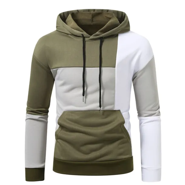 Men's Hoodie Black Pink Army Green Blue Hooded Color Block Pocket Sports & Outdoor Daily Holiday Streetwear Cool Casual Spring & Fall Clothing Apparel Hoodies Sweatshirts