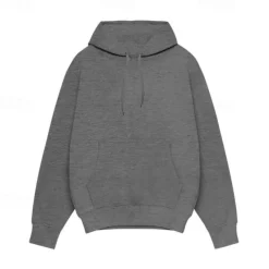 Men's Hoodie Black White Pink Light Grey Dark Gray Hooded Plain Pocket Sports & Outdoor Daily Holiday Streetwear Basic Casual Spring & Fall Clothing Apparel Hoodies Sweatshirts