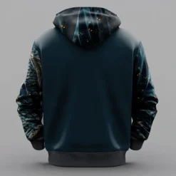 Men's Hoodie Blue Hooded Dragon 3D Print Cool Fall Winter Clothing Apparel Hoodies Sweatshirts