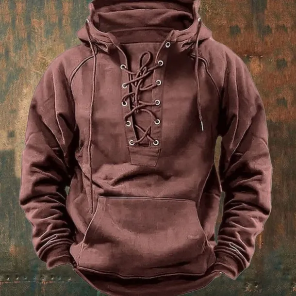 Men's Hoodie Drawstring Hoodies Black Pink Army Green Blue Khaki Hooded Plain Front Pocket Sports Outdoor Daily Holiday Streetwear Basic Casual Fall Winter Clothing Apparel Hoodies Sweatshirts