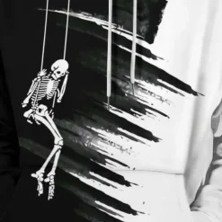 Men's Hoodie Hoodies Sweatshirt Fashion Daily Long Sleeve Hooded Vacation Streetwear White Printing Winter Spring & Fall Designer