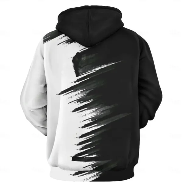 Men's Hoodie Hoodies Sweatshirt Fashion Daily Long Sleeve Hooded Vacation Streetwear White Printing Winter Spring & Fall Designer