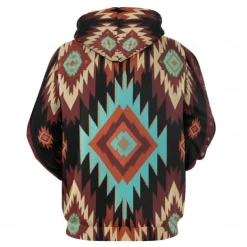 Men's Hoodie Hoodies Sweatshirt Fashion Daily Long Sleeve Hooded Vacation Streetwear Light Brown Printing Winter Spring & Fall Designer