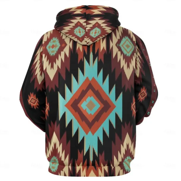 Men's Hoodie Hoodies Sweatshirt Fashion Daily Long Sleeve Hooded Vacation Streetwear Light Brown Printing Winter Spring & Fall Designer