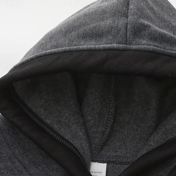 Men's Hoodie Pullover Hoodie Sweatshirt Fleece Hoodie Wine Army Green Navy Blue Gray Hooded Color Block Patchwork Color Block Casual Daily Sports Polyester Streetwear Cool Sportswear Fall Winter