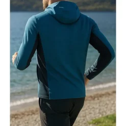 Men's Hoodie Sweatshirt Long Sleeve Top Breathable Quick Dry Lightweight Tennis Golf Running Sportswear Activewear Color Block Black Red Dark Blue