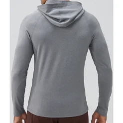 Men's Hoodie Sweatshirt Pocket Long Sleeve Top Athleisure Fall Breathable Quick Dry Lightweight Tennis Golf Running Sportswear Activewear Solid Colored Navy Black White