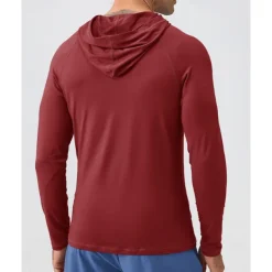 Men's Hoodie Sweatshirt Pocket Long Sleeve Top Athleisure Fall Breathable Quick Dry Lightweight Tennis Golf Running Sportswear Activewear Solid Colored Navy Black White