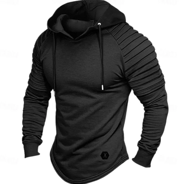 Men's Hoodie Tactical Black White Wine Army Green Khaki Hooded Plain Sports & Outdoor Daily Holiday Polyester Streetwear Cool Casual Cross-Seasons Fall & Winter Clothing Apparel Hoodies Sweatshirts