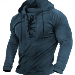 Men's Hoodie Tactical Hoodie Tactical Black Army Green Navy Blue Brown Hooded Plain Sports & Outdoor Daily Holiday Streetwear Cool Casual Spring & Fall Clothing Apparel Hoodies Sweatshirts Long