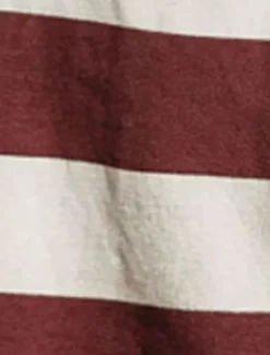 Men's Horizontal Stripes Rugby Polo Long Sleeve Polo Shirts Collared Shirts Sportswear Casual School Outdoor Athleisure 3D Print Spring Fall Winter Maroon Blue Green