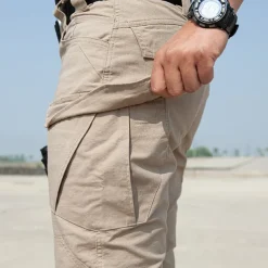 Men's Hunting Pants Tactical Pants Waterproof Ripstop Windproof Multi-Pockets Spring Summer Winter Cotton Bottoms for Hunting Hiking Camping Green Black khaki S M L XL XXL / Combat