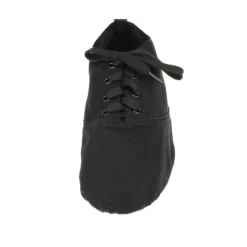 Men's Jazz Shoes Practice Trainning Dance Shoes Stage Performance Flat Sneaker Flat Heel Lace-up White Black Red